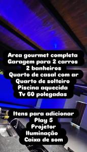 Baza um lugar perfeito para descansar, piscina aquecida, ar condicionado, garagem coberta e etc