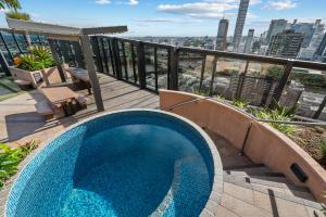 브리즈번 3-Bed City View Apt with Free Parking 싱글룸 로비