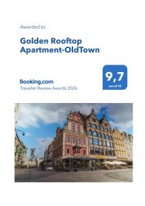 Golden Rooftop Apartment-OldTown