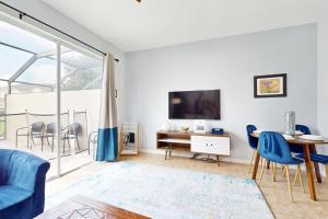 Resort home with private pool, hot tub, tennis, game room, gym, sports courts