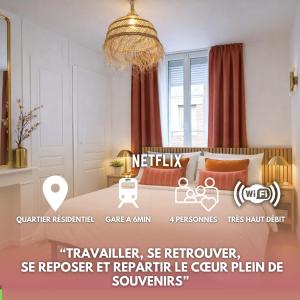 La Maison nette, calme, parking, 6 min a gare