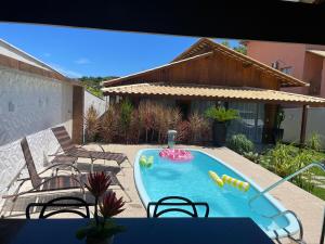 Casa de Madeira em Guarapari, Meaipe com piscina privativa e Área Gourmet