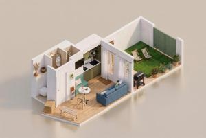Studio avec terrasse à 250 mètres du port
