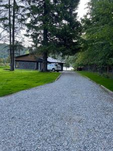 Mágico lugar a orillas del Nahuel Huapi con costa de lago