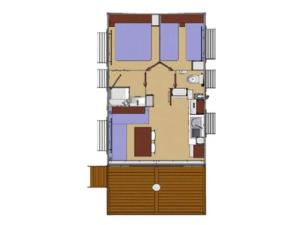 Mobil home confortable avec terrasse - 6 pers. - API-1-52-2169