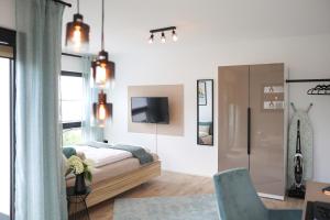 LECHFELD PERLE Design Wohlfühl u Business Apartment incl KLIMA