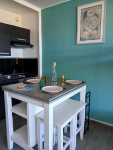 Studio vue mer, pkg privé, 3 personnes