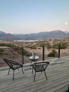 La Mira Lodge, con vista al dique potrerillos