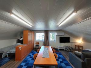 Penthouse with a balcony