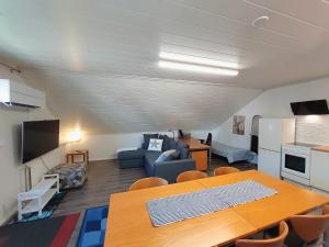 Penthouse with a balcony