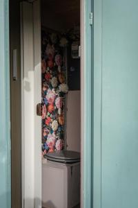 Bloemen Keet op een boeren camping