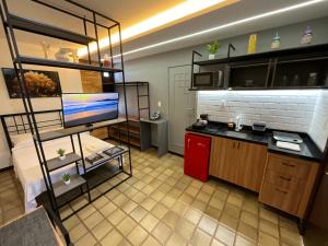 Studio moderno completamente climatizado no bairro Luzia