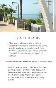 BEACH RIVIERA APARTMENTS "FUN SUN" Durres Shkembi NEAR BEACH WATERPARK SEAFOOD free parking