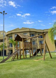 Flat Quartier Aldeia das aguas mobiliado frente a piscina primeiro andar