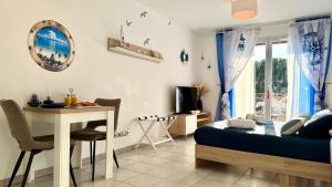 Oasis marine avec terrasse