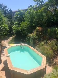 Joli Coin De Verdure Avec Piscine