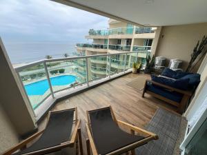 Flat pé na areia no Recreio