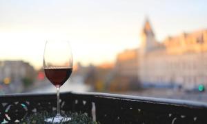 Two Bedroom Luxury Apartment - Balcony with View of Notre Dame