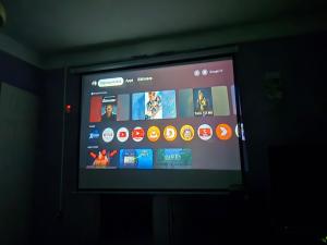 Apartment with its own 100-inch cinema