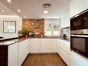 Sea view beachfront villa with pool