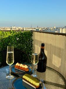 Enjoy Eiffel Sparkle from Your Balcony