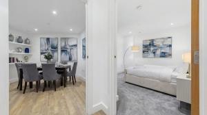 2BR Flat By Regal Realms Short Lets & Serviced Accommodation in Battersea With Gym & Rooftop Access