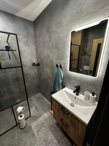 rishko apartment 113, self check in, free parking, bus station, center of the city