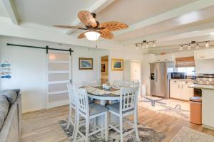 Steps to Surfside Beach! Ocean-View Texas Retreat