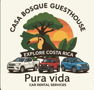 Casa Bosque GuestHouse & Car Rental - Free SJO Airport Shuttle
