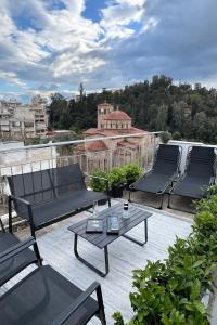 KK Athens Fine Stay -Neos Kosmos-Modern Apartments Opposite Metro with Rooftop Lounge & Acropolis Views