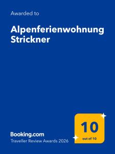 Alpenferienwohnung Strickner