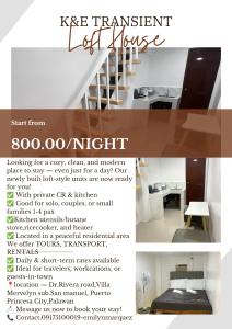 K and E transient loft house