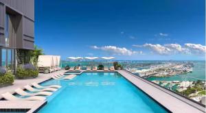 Lux Studio on 36th floor Rooftop Pool Prime Area