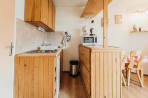 Cozy studio with balcony and Mont Blanc view