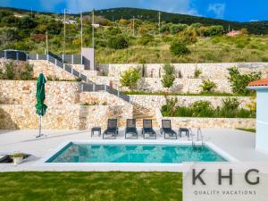 Two villas Golden sun villas with private pools near Skala village