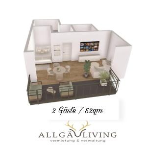 Allgäu-Ferienwohnung zentral in Sonthofen, Bergblick & eigener Parkplatz