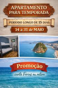 2 quadras da praia - Apto completo em São Vicente ideal para família e trabalho