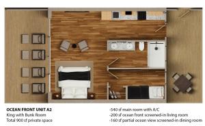 Quatro Vista A2 Oasis Modern 900sqft Oceanfront Suite & Bunks
