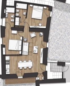 Apartment 75 mq for 5-6 p 100 m from the lake