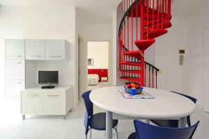 Two level flat with balcony