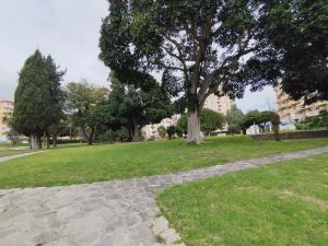 Zonas verdes, piscina cerca de playa Sana Ana