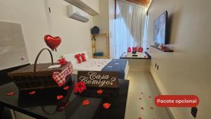 Loft hidro, opção romântica, ar quentefrio, churrasqueira