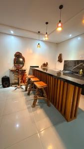 Casa estilo Quincho rustico con habitacion y piscina privado