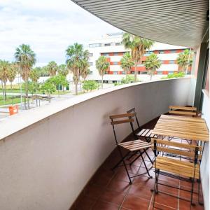 Cadizz Puerto Descanso terrace, pool, and parking