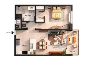 MidBlock 712 - Midtown Luxury Condo - 1 Bedroom Apartment with Balcony