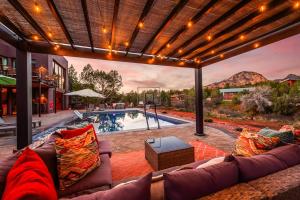 NEW! 1 Acre West Sedona Estate Spa Game Room Stunning View Direct Trail Access!