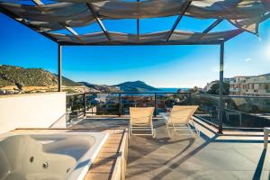 Villa for 10 People with Sea View in Kalkan Center