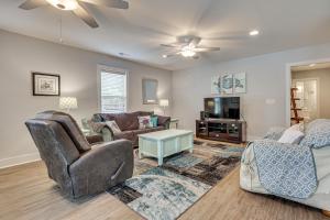 Deck and Games! Pet-Friendly Oak Island Home