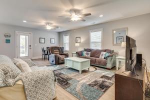 Deck and Games! Pet-Friendly Oak Island Home