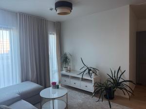 An apartment in a high-rise building